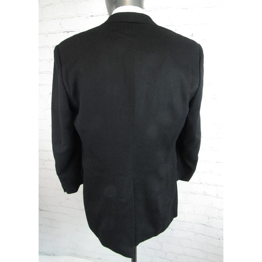 Hickey Freeman Men's Boardroom Blazer Black 100% Camel Hair Size 40R